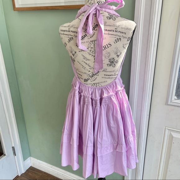NWOT Free People Sail Away Halter Mini Dress - Picture 4 of 5